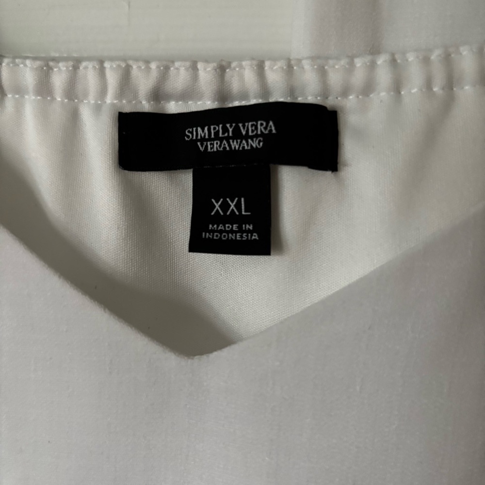 Simply Vera Vera Wang White Tiered Cut Out Maxi Dress - Picture 4 of 6